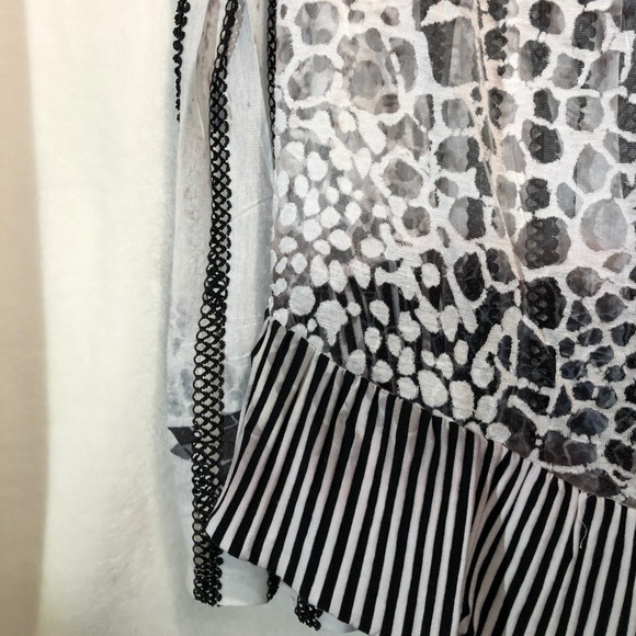 Style flapper tunic with button front layered - L - Picture 6 of 8